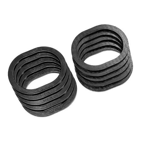 Meilner Mechanical Sales TOPOG-E Series 180 Handhole Gasket, 3in x 4in x 1/2in, Black Rubber, Obround, 10 Pack T180-3X4X1/2OB-PK10